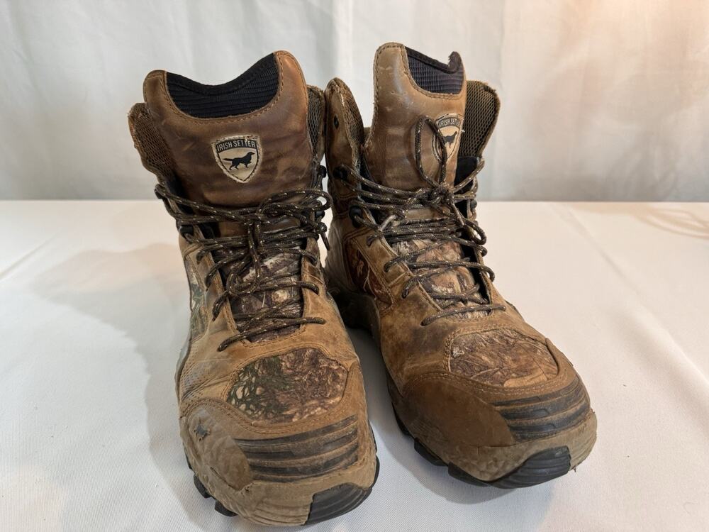 Irish Setter Vaprtrek 2831 Mens Hunting Boots Camo Waterproof 11 Realtree Edge